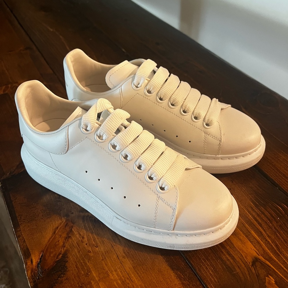 White Alexander McQueen sneakers